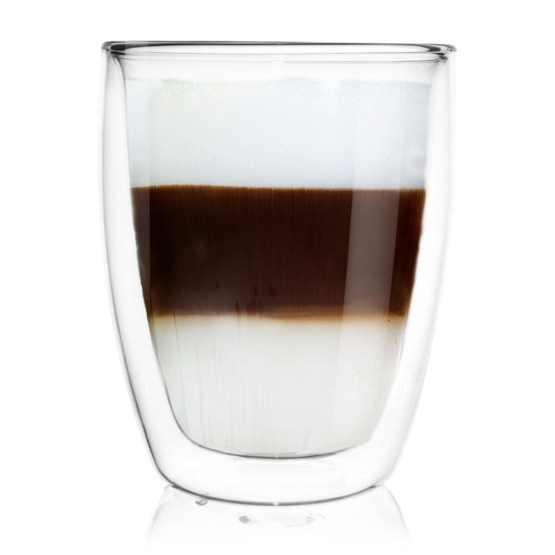 Teeglas Kaffeeglas Doppelwandig Gläser Thermoglas für Kaffee Tee 330 ml