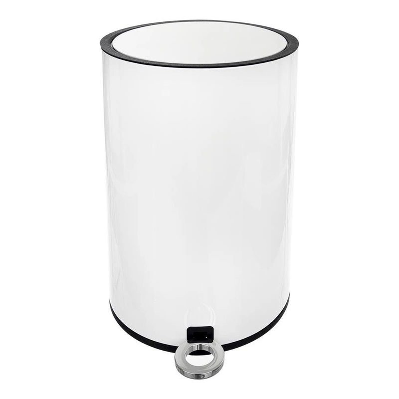 ORION Bin for waste rubbish metal WHITE 3L on pedal