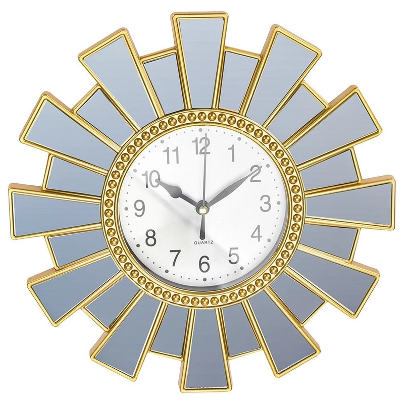 Zegar ścienny złoty 25 cm