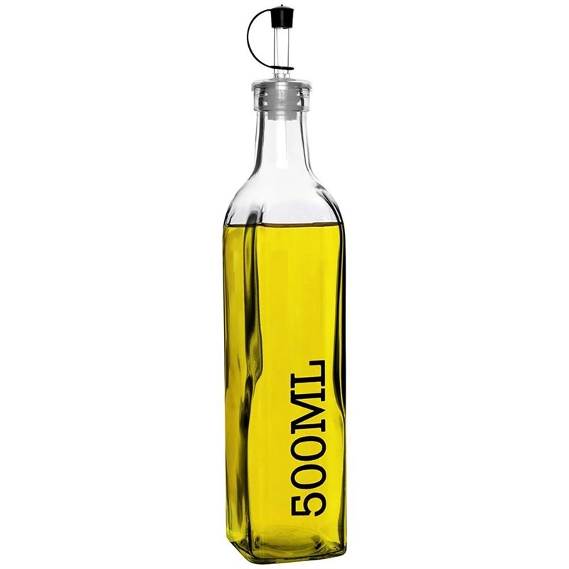 Butelka na oliwę i ocet szklana z dozownikiem 500 ml