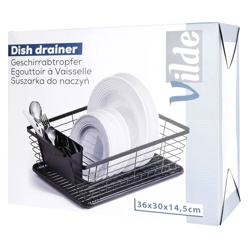 Dish drainer metal 36x30x14.5 cm